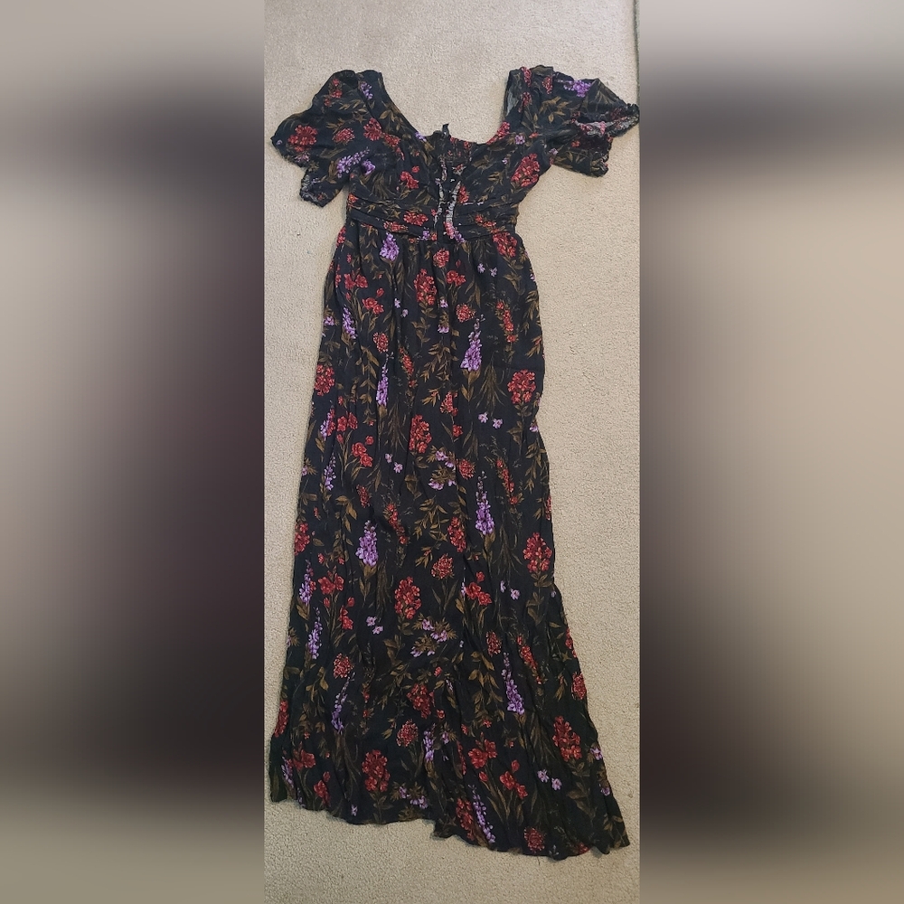 Floral Black Jumpsuit